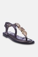 Trendyol Platinum Metal Accessory Detailed Flip Flops Women's Sandals