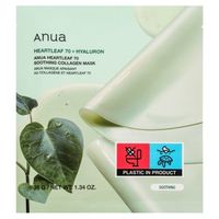 Anua Heartleaf 70 + Hyaluron kojąco-odświeżająca maseczka Soothing Collagen Mask 4 x 38 g
