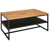 MID.YOU KONFERENČNÝ STOLÍK, prírodná farba, čierna, drevo, kov, 105/65/45,5 cm