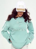 Celadon sweatshirt By o la la cxp1257.fadedgreen