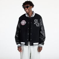 Μπουφάν New Era Chicago White Sox MLB Patch Varsity Jacket UNISEX Black/ Black L