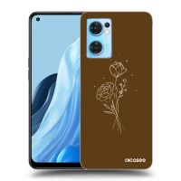ULTIMATE CASE pro OPPO Reno 7 5G - Brown flowers