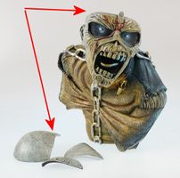 dekoracja (pudełko) Iron Maiden - Piece of Mind - USZKODZONA