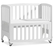 Postieľka so sklopiteľnou stranou 55x95cm nyssa - biela