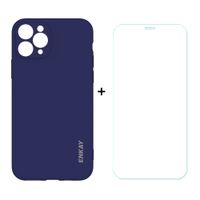 ENKAY Ovitek + kaljeno steklo Apple iPhone 11 Pro temno moder