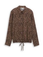 TOM TAILOR Bluza  boja devine dlake (camel) / crna