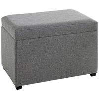 XXXL TRUHLOVÁ LAVICE, textil, kompozitní dřevo, 58/42/39 cm