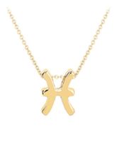 JVD Pozlacený náhrdelník s přívěskem Ryby SVLN0195XH2GORY