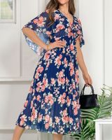 Resti Women's pleated floral midi dress