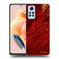 Silikónový čierny obal pre Xiaomi Redmi Note 12 Pro 4G - Red