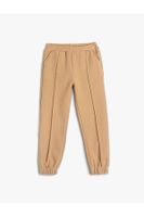 Koton Jogger Sweatpants Pocket Elastic Waist Rib Detailed