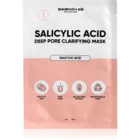 breakout + aid Salicylic Acid Deep Pore Clarifying Mask masca pentru celule cu acid salicilic 34 g