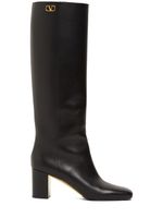 70mm Golden Walk Leather Tall Boots