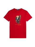 Polo Ralph Lauren Majica  bež / smeđa / crvena / crna