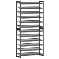 Boxxx REGÁL NA TOPÁNKY, čierna, 92.5/223/30.7 cm