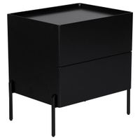 Livetastic NOČNÝ STOLÍK, čierna, 50/55/40 cm
