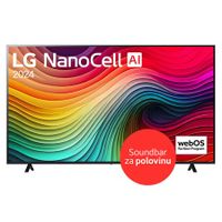 75"-LG NanoCell AI- NANO82- 4K Smart TV 2024
