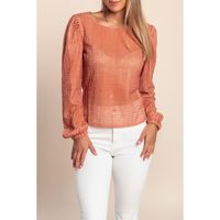 Langarmshirt, Ziegelrot