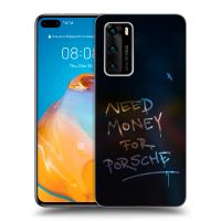 Silikónový čierny obal pre Huawei P40 - Neon Nights