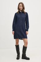 Pepe Jeans Rifľové šaty Pepe Jeans REGULAR PULL-OVER DRESS
