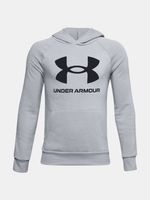 Under Armour Rival Rival Hoodie Sweatshirt Kinder Grau