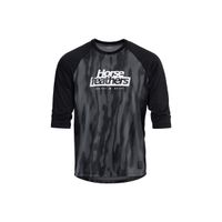 HORSEFEATHERS Bike dres Spike 3/4 - halftone/black BLACK velikost XS