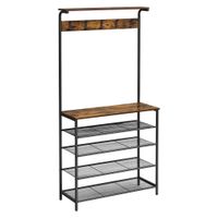 Boxxx PREDSIEŇOVÝ NÁBYTOK, hnedá, čierna, 80/183,5/31,5 cm