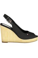 TOMMY HILFIGER WOMEN&#39;S SANDAL FOOTWEAR BLACK