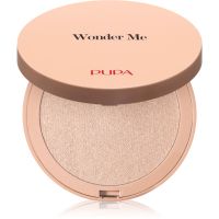 PUPA Milano Wonder Me Glow kompaktni pudrasti osvetljevalec odtenek 102 - Pure Gold 7.5 g
