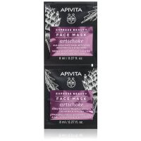 Apivita Express Beauty Brightening Face Mask Artichoke intenzivna vlažilna maska z AHA 2x8 ml