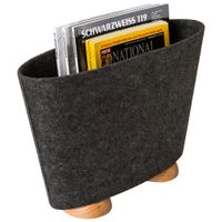 STOJAN NA NOVINY, antracitová, farba duba