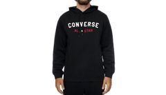 Converse Center All Star Logo - Pánske - Mikina Converse - Čierne - 10024502-001 - Veľkosť: XS