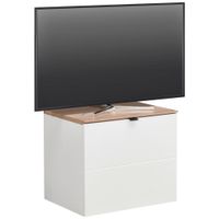 Hom`in SKRINKA POD TV, biela, dub artisan, 60/62/44 cm