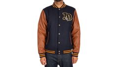 IrieDaily Varsity Jacket Marine Muži - Bundy IrieDaily - Modrá - 912D140-357-L - Size: L