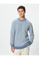 Koton Knitwear Sweater Crew Neck Textured Long Sleeve