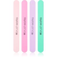 Brushworks Nail Files Pastel комплект пили за нокти за нокти