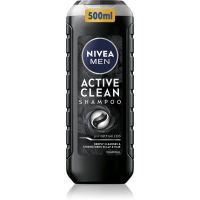 NIVEA MEN Active Clean globinsko čistilni šampon z aktivnim ogljem 500 ml