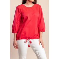 Plus Size Bluza S Uzorkom Rupica, Koraljna