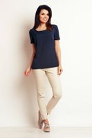 Infinite You Woman's Blouse M100 Navy Blue