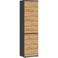 PREDSIEŇOVÁ SKRIŇA, antracitová, farba duba, 54/200/40 cm