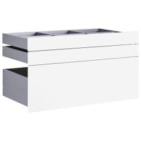 Hom`in SADA ZÁSUVEK, vysoce lesklá bílá, 90,9/50,3/46,8 cm