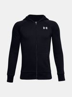 Under Armour UA Rival Cotton FZ Hoodie Gyerek Melegítőfelsők Fekete