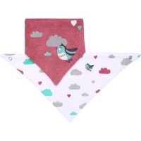 BabyOno Bibs σαλιάρα Little Bird 0m+ 2 τμχ