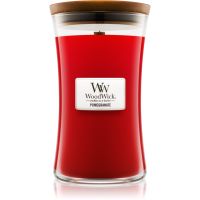 Woodwick Pomegranate ароматна свещ с дървен фитил 609,5 гр.