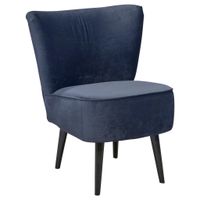 MID.YOU KŘESLO, textil, kompozitní dřevo, modrá