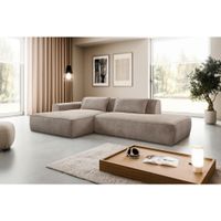 Livetastic ROHOVÁ SEDAČKA, plast, textil, kompozitné drevo, taupe
