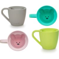 Melii Silicone Bear Mug Tasse Pink & Purple 2x145 ml