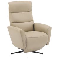 Livetastic RELAXAČNÉ KRESLO, textil, koža, taupe