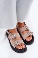 BIG STAR SHOES Velúr női szandál csatolókkal Big Star