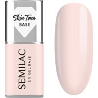 Semilac UV Gel Base Skin Tone Base Basislack für Gelnägel Farbton Rose Beige 7 ml